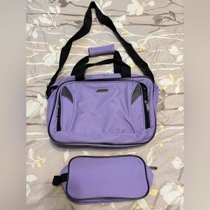 Embark Lavender Travel Bag with Toiletries Case